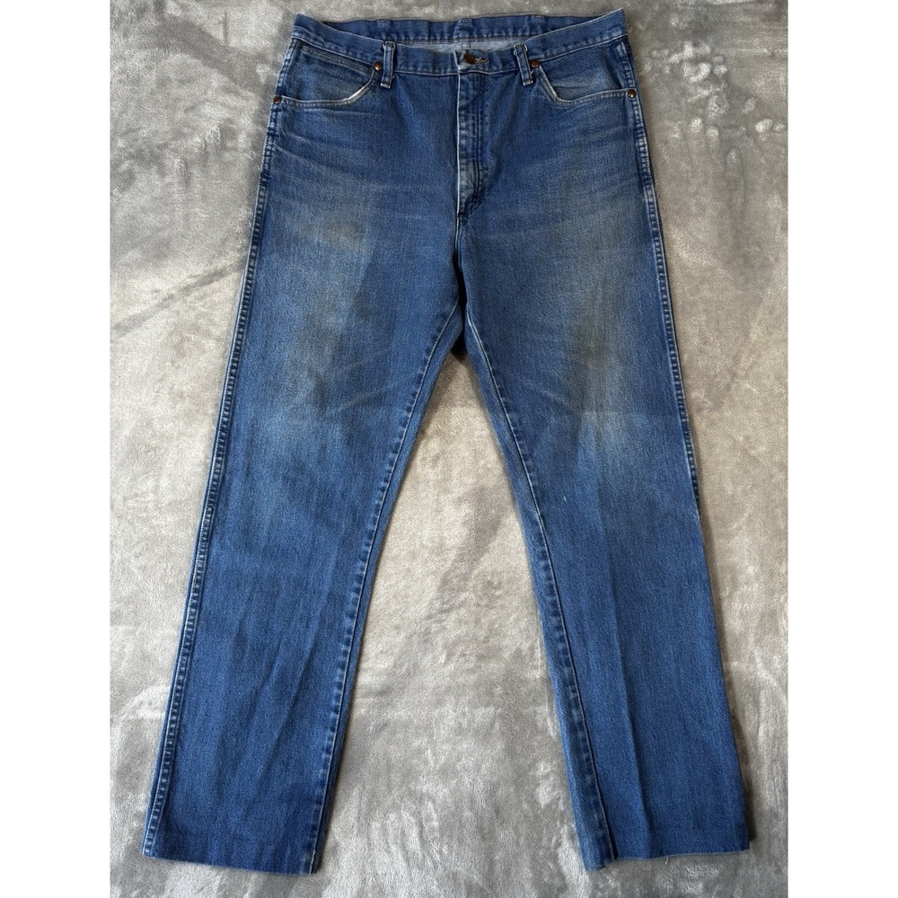 Wrangler Jeans Men's 35x33 1013MWZ PW Cowboy Cut Western Whisker Retro Workwear